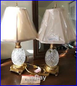 Set Of 2 Vintage Waterford Crystal 22, Waterford Crystal Pineapple Table Lamp