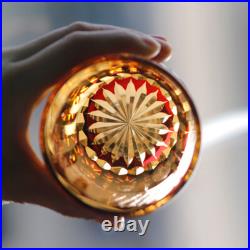 1 Set Of 4Pcs Crystal Whiskey Glasses Edo Kiriko Hand Cut To Clear Glassware 9oz