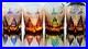 1 Set Of 4pcs Whiskey Glasses Hand Cut Edo Kiriko Drinking Glass 9 Ounces