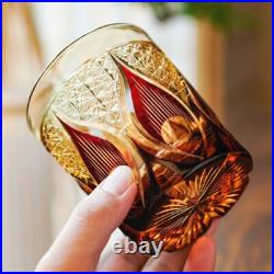 1 Set Of 4pcs Whiskey Glasses Hand Cut Edo Kiriko Drinking Glass 9 Ounces 1 Set Of 4pcs Whiskey Glasses Hand Cut Edo Kiriko Drinking Glass 9 Ounces