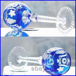 1 set Bohemian Style Crystal Glass Goblets Handmade Wine Glass 210ml