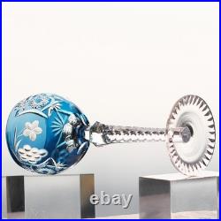 1 set Bohemian Style Crystal Glass Goblets Handmade Wine Glass 210ml