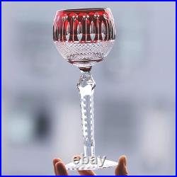 1 set Royal Style Red Crystal Glass Goblets Handmade Drinkware Home Decoration