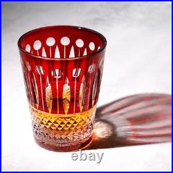 1 set Royal Style Red Crystal Glass Goblets Handmade Drinkware Home Decoration