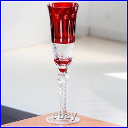 1 set Royal Style Red Crystal Glass Goblets Handmade Drinkware Home Decoration