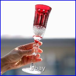 1 set Royal Style Red Crystal Glass Goblets Handmade Drinkware Home Decoration