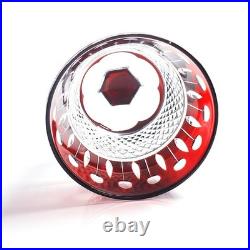 1 set Royal Style Red Crystal Glass Goblets Handmade Drinkware Home Decoration