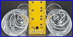 10 Cristal D'Arques Junon Water Goblets Set Crystal Clear Cut Etch Stemware Lot