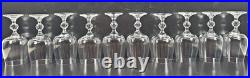 (10) Import Assoc Claudia Water Goblets Set Vintage 12 Oz Crystal Stemware Retro