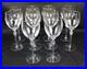 `10 Lenox Monroe Gold Trim WATER GOBLETS 8.5 Tall Crystal Stemware Set Signed
