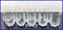 10 Luminarc Brighton Cooler Set Vintage Cristal D'Arques Elegant Cut Tumbler Lot