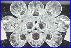 10 Luminarc Brighton Cooler Set Vintage Cristal D'Arques Elegant Cut Tumbler Lot