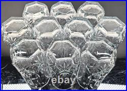 10 Luminarc Brighton Cooler Set Vintage Cristal D'Arques Elegant Cut Tumbler Lot