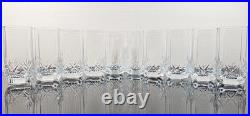 10 Luminarc Brighton Cooler Set Vintage Cristal D'Arques Elegant Cut Tumbler Lot