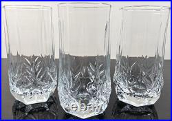10 Luminarc Brighton Cooler Set Vintage Cristal D'Arques Elegant Cut Tumbler Lot