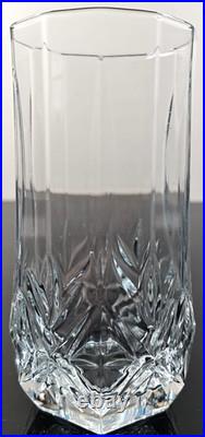10 Luminarc Brighton Cooler Set Vintage Cristal D'Arques Elegant Cut Tumbler Lot