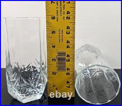10 Luminarc Brighton Cooler Set Vintage Cristal D'Arques Elegant Cut Tumbler Lot