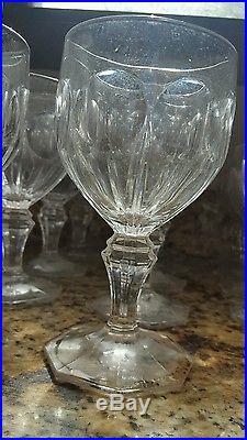 $1000 (50) Towle Lead Crystal Flute, Goblet, & Wine Glass Set Orly Pattern