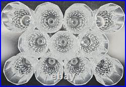 11 Cristal D'Arques Longchamp Water Goblets Set Elegant Crystal Cut Stemware Lot