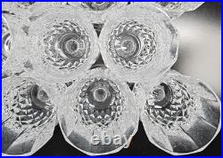 11 Cristal D'Arques Longchamp Water Goblets Set Elegant Crystal Cut Stemware Lot