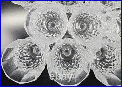 11 Cristal D'Arques Longchamp Water Goblets Set Elegant Crystal Cut Stemware Lot