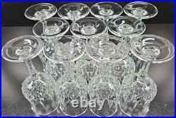 11 Cristal D'Arques Longchamp Water Goblets Set Elegant Crystal Cut Stemware Lot