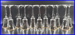 11 Mikasa Jamestown Gold Water Goblets Set Elegant Crystal Optical Stemware Lot 11 Mikasa Jamestown Gold Water Goblets Set Elegant Crystal Optical Stemware Lot
