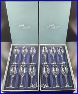 12 Cristal D'Arques Durand Junon Cordial Glasses Box Set Vintage Crystal Cut Lot 12 Cristal D'Arques Durand Junon Cordial Glasses Box Set Vintage Crystal Cut Lot