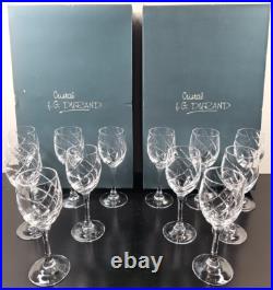12 Cristal D'Arques Durand Junon Cordial Glasses Box Set Vintage Crystal Cut Lot 12 Cristal D'Arques Durand Junon Cordial Glasses Box Set Vintage Crystal Cut Lot