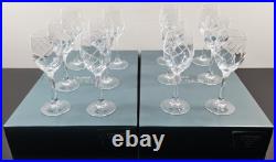12 Cristal D'Arques Durand Junon Cordial Glasses Box Set Vintage Crystal Cut Lot 12 Cristal D'Arques Durand Junon Cordial Glasses Box Set Vintage Crystal Cut Lot