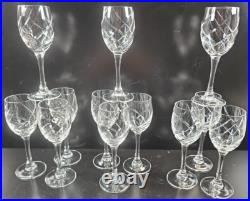 12 Cristal D'Arques Durand Junon Cordial Glasses Box Set Vintage Crystal Cut Lot 12 Cristal D'Arques Durand Junon Cordial Glasses Box Set Vintage Crystal Cut Lot