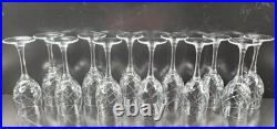 12 Cristal D'Arques Durand Junon Cordial Glasses Box Set Vintage Crystal Cut Lot 12 Cristal D'Arques Durand Junon Cordial Glasses Box Set Vintage Crystal Cut Lot