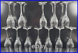 12 Mikasa Arctic Lights Wine Glasses Set Elegant Crystal Clear Cut Stemware Lot