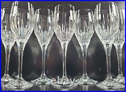 12 Mikasa Arctic Lights Wine Glasses Set Elegant Crystal Clear Cut Stemware Lot