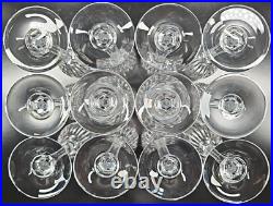 12 Mikasa Arctic Lights Wine Glasses Set Elegant Crystal Clear Cut Stemware Lot