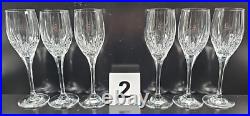 12 Mikasa Arctic Lights Wine Glasses Set Elegant Crystal Clear Cut Stemware Lot