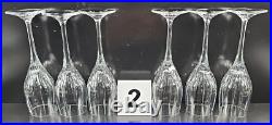 12 Mikasa Arctic Lights Wine Glasses Set Elegant Crystal Clear Cut Stemware Lot