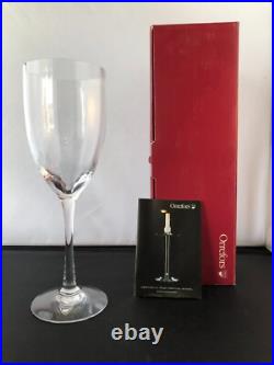 12 NIB Vintage Orrefors Crystal OPTICA Symphony Wine Glass 8 5/8 Gunnar Cyren