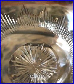 12 Pieces Webb Corbett Crystal Glass Finger 6 Set Of Bowls & Under plates Signed