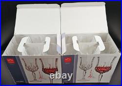 12 Royal Crystal Rock Opera Wine Goblets Box Set 7.75 Oz Clear RCR Luxion Italy