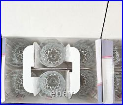 12 Royal Crystal Rock Opera Wine Goblets Box Set 7.75 Oz Clear RCR Luxion Italy