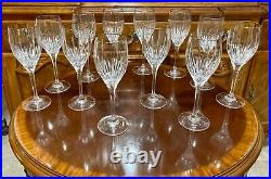 12 Set Mikasa Arctic Lights 9 Water Goblets Crystal Glass Vertical Cut Platinum 12 Set Mikasa Arctic Lights 9 Water Goblets Crystal Glass Vertical Cut Platinum