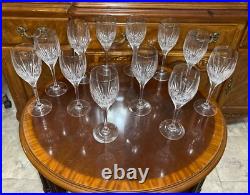 12 Set Mikasa Arctic Lights 9 Water Goblets Crystal Glass Vertical Cut Platinum 12 Set Mikasa Arctic Lights 9 Water Goblets Crystal Glass Vertical Cut Platinum
