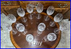 12 Set Mikasa Arctic Lights 9 Water Goblets Crystal Glass Vertical Cut Platinum 12 Set Mikasa Arctic Lights 9 Water Goblets Crystal Glass Vertical Cut Platinum
