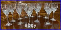 12 Set Mikasa Arctic Lights 9 Water Goblets Crystal Glass Vertical Cut Platinum 12 Set Mikasa Arctic Lights 9 Water Goblets Crystal Glass Vertical Cut Platinum