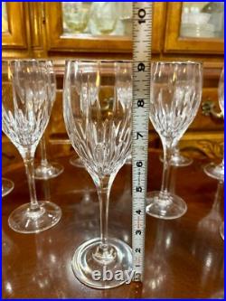 12 Set Mikasa Arctic Lights 9 Water Goblets Crystal Glass Vertical Cut Platinum 12 Set Mikasa Arctic Lights 9 Water Goblets Crystal Glass Vertical Cut Platinum