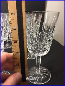 12 Set Waterford Crystal Classic Lismore Water Goblets, 6 7/8 Signed NO RESERVE