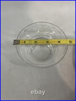 12 Stuart English Crystal Finger / Dessert / Fruit Bowls Set Vtg
