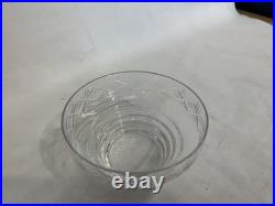 12 Stuart English Crystal Finger / Dessert / Fruit Bowls Set Vtg