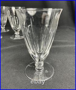 12 Tiffin ASTRAL Radiant Stem Cut Crystal ICE TEA Goblets Mid Century